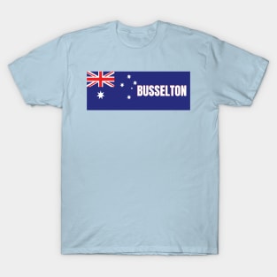 Busselton City in Australian Flag T-Shirt